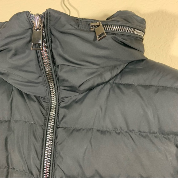 Aritzia Babaton Astell Goose Down Quilted hood Black knee length Coat - Picture 13 of 14